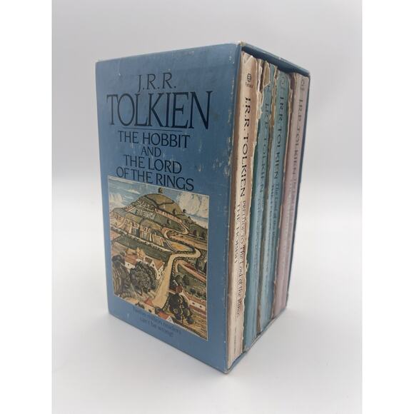 Other - Lord of the Rings JRR Tolkien Box Set 1986 Ballantine 4 Paperback Books, Hobbit